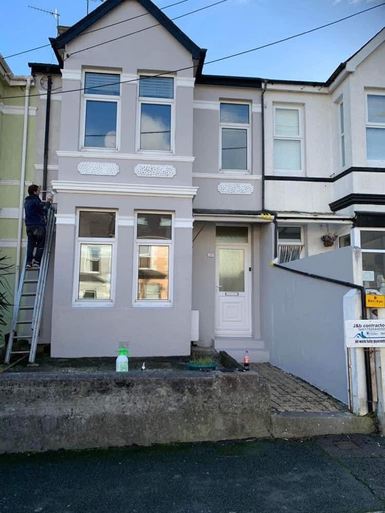 Completed roof replacement project in Polzeath