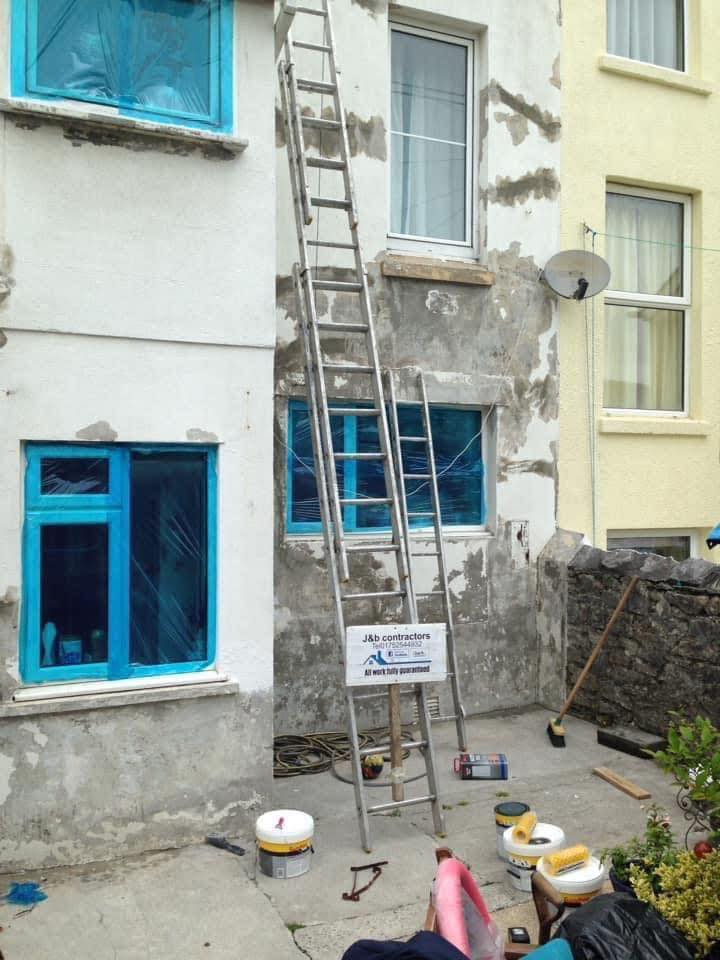 Render repair work in Polzeath