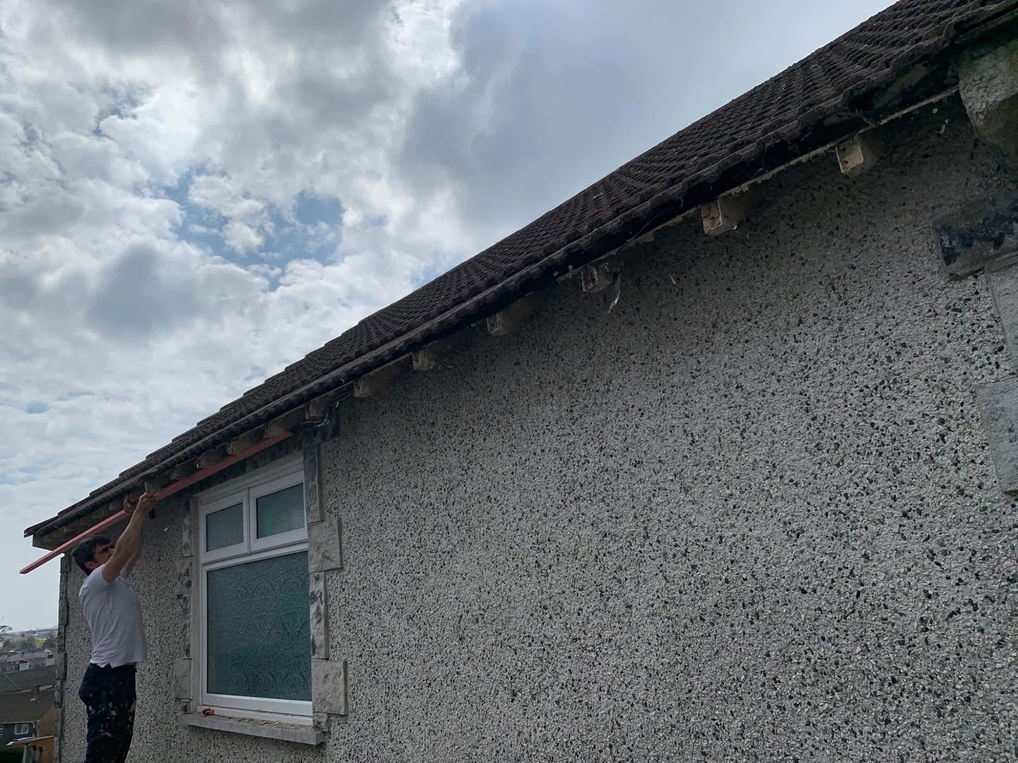 Storm damage roof repairs in Polzeath