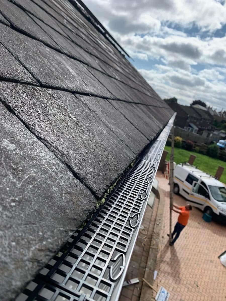 Gutter installation project in Polzeath