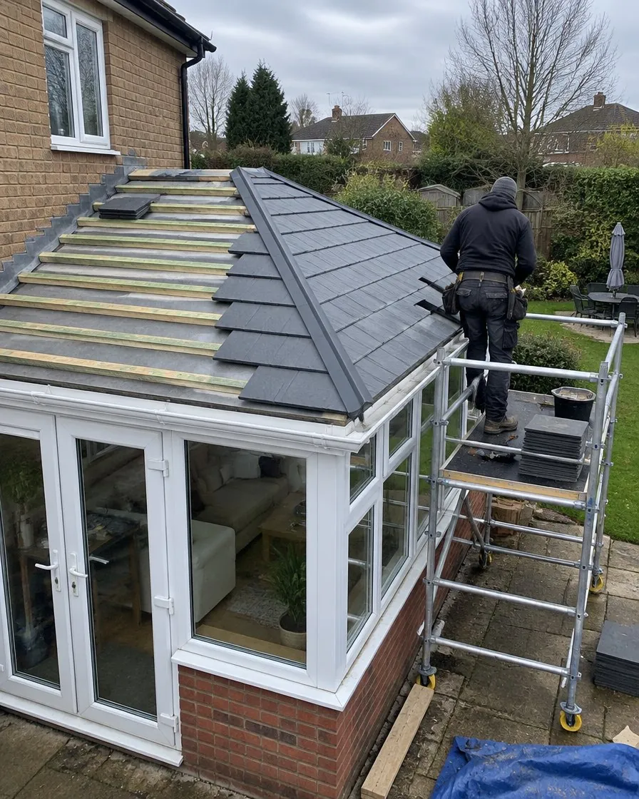 Conservatory roof replacement in Polzeath