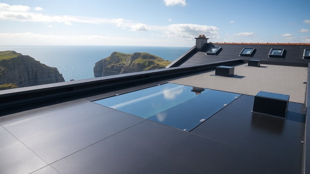 Flat roof installation in Polzeath